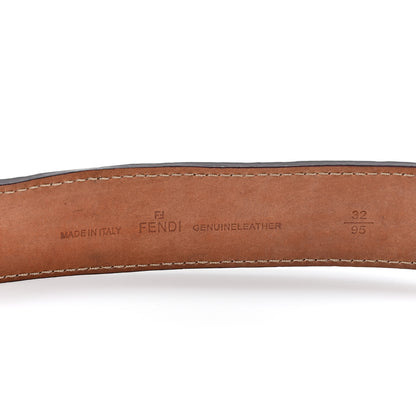 Fendi Cuoio Romano Selleria FF logo Belt 95 32 Brown 4 of 6