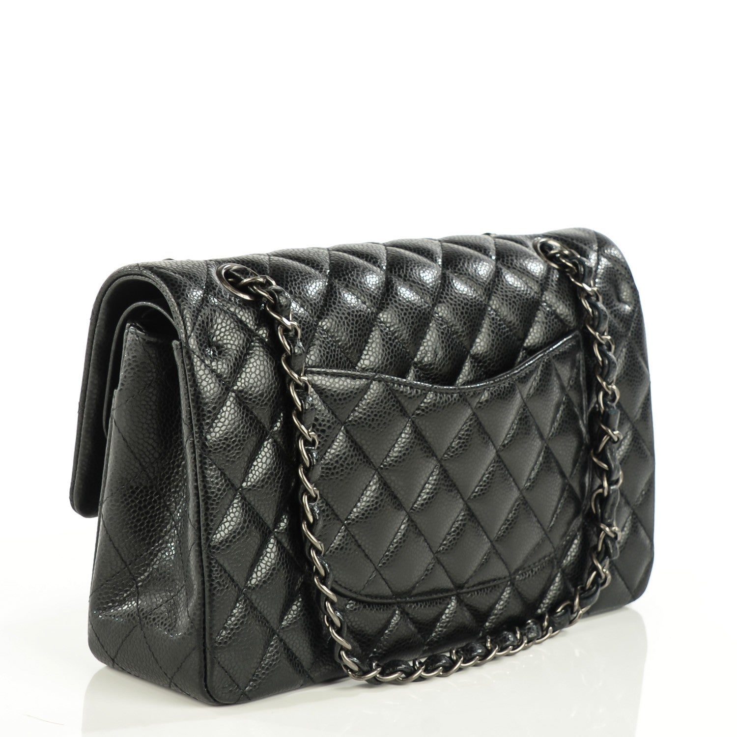 Chanel Caviar Quilted Medium Double Flap Black 3 of 7