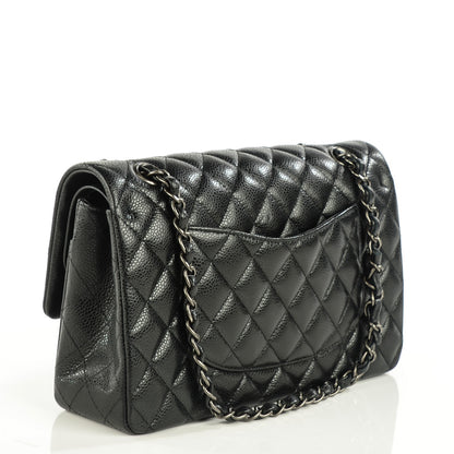 Chanel Caviar Quilted Medium Double Flap Black 3 of 7