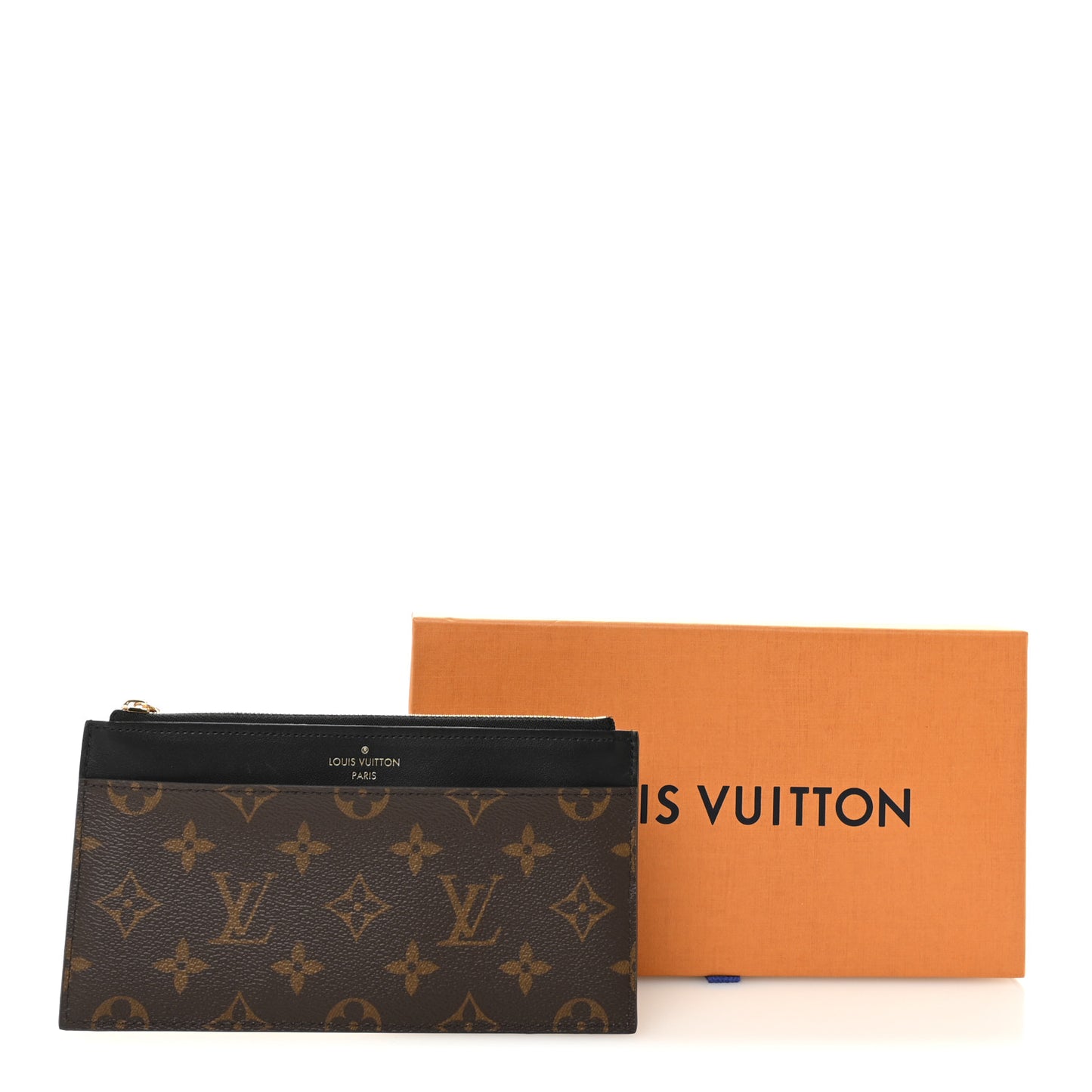 Monogram Slim Purse Black
