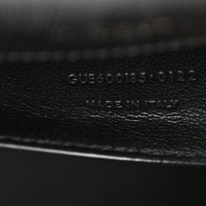 Saint Laurent Grain De Poudre Textured Mixed Matelasse Triquilt Medium Monogram Monochrome Satchel Black 7 of 14