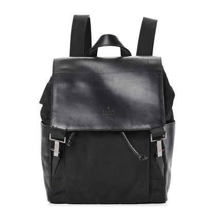 Gucci Calfskin Canvas Backpack Black 1 of 14