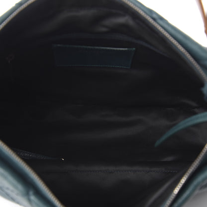 Chanel Glazed Calfskin On The Road Hobo Blue 4 of 9