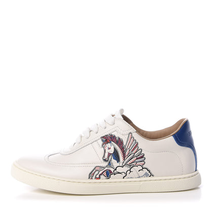 Hermes Calfskin Pegase Pop Womens Quicker Sneakers 36.5 White Multicolor 1 of 10