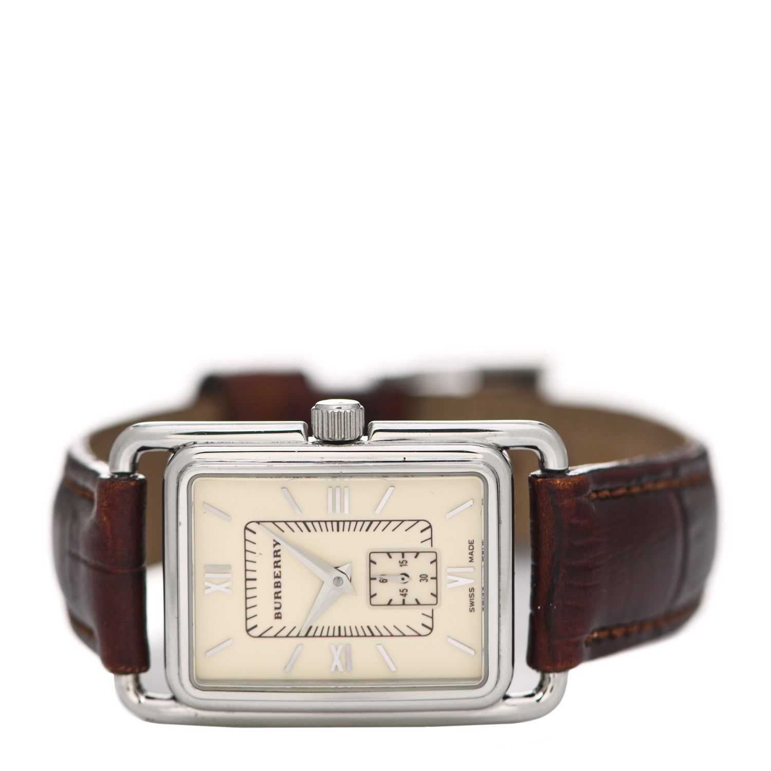 Burberry Stainless Steel Calfskin 23mm Quartz Watch Ivory BU1216 2 of 4