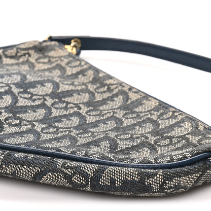 Christian Dior Monogram Mini Saddle Pochette Navy 10 of 10