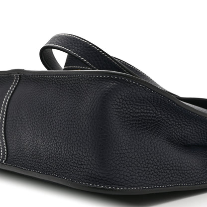 Hermes Taurillon Clemence Halzan 31 GM Bleu Nuit 10 of 10