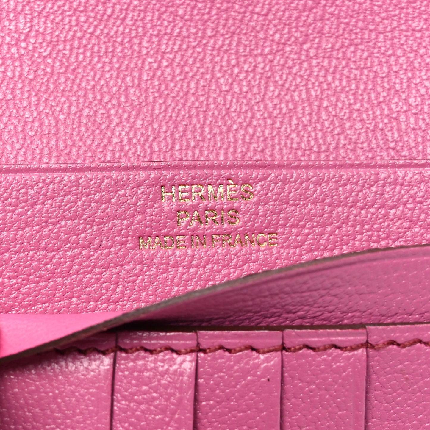 Ostrich Bearn Compact Wallet Fuchsia