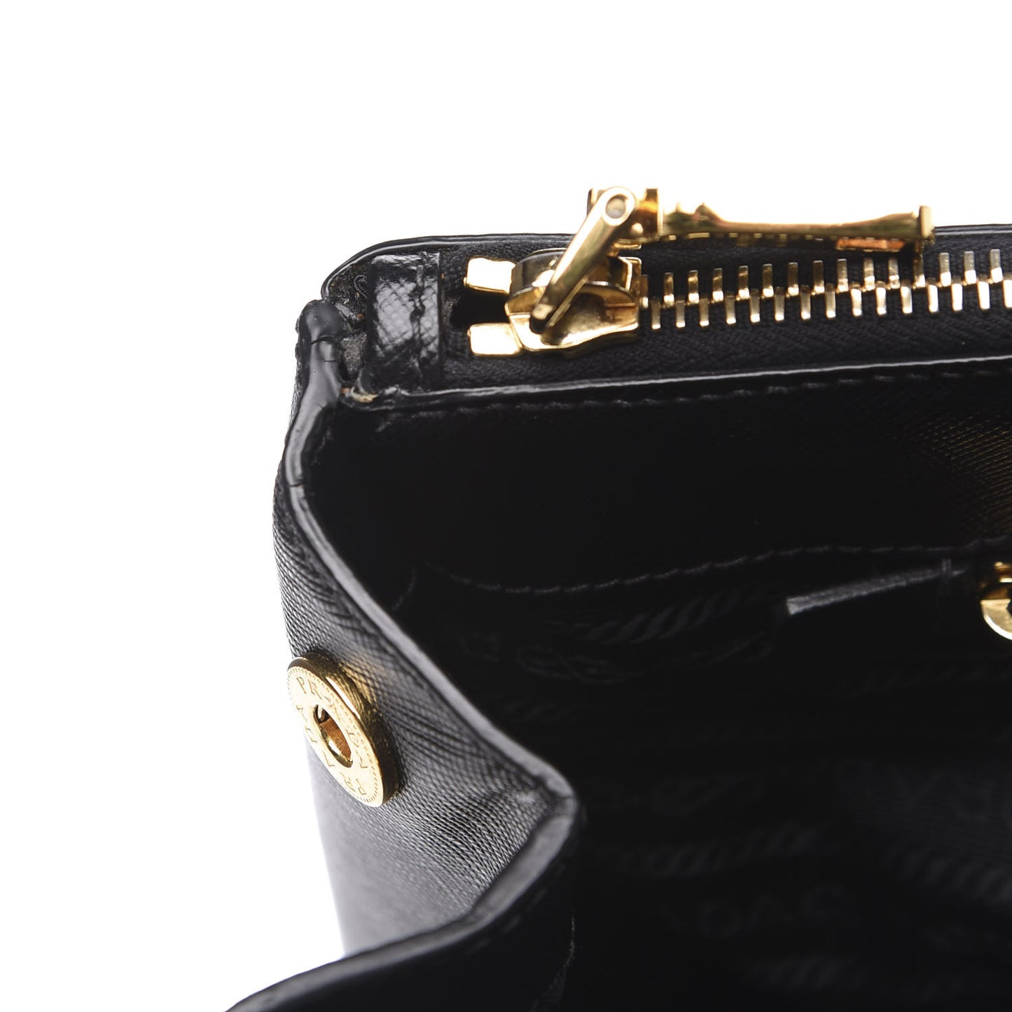 Saffiano Large Galleria Double Zip Tote Black