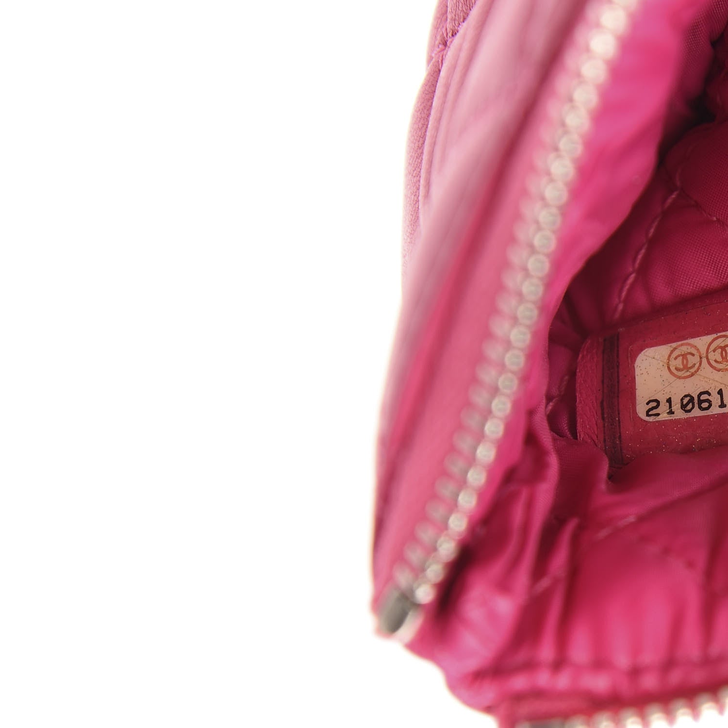 Chanel Lambskin Quilted Small Cosmetic Case Fuchsia 7 of 8