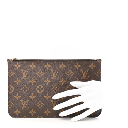 Louis Vuitton Monogram Neverfull MM GM Pochette Fuchsia 2 of 7