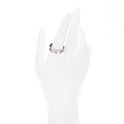 Cartier 18K White Gold 5.5mm LOVE Ring 58 8.25 2 of 5