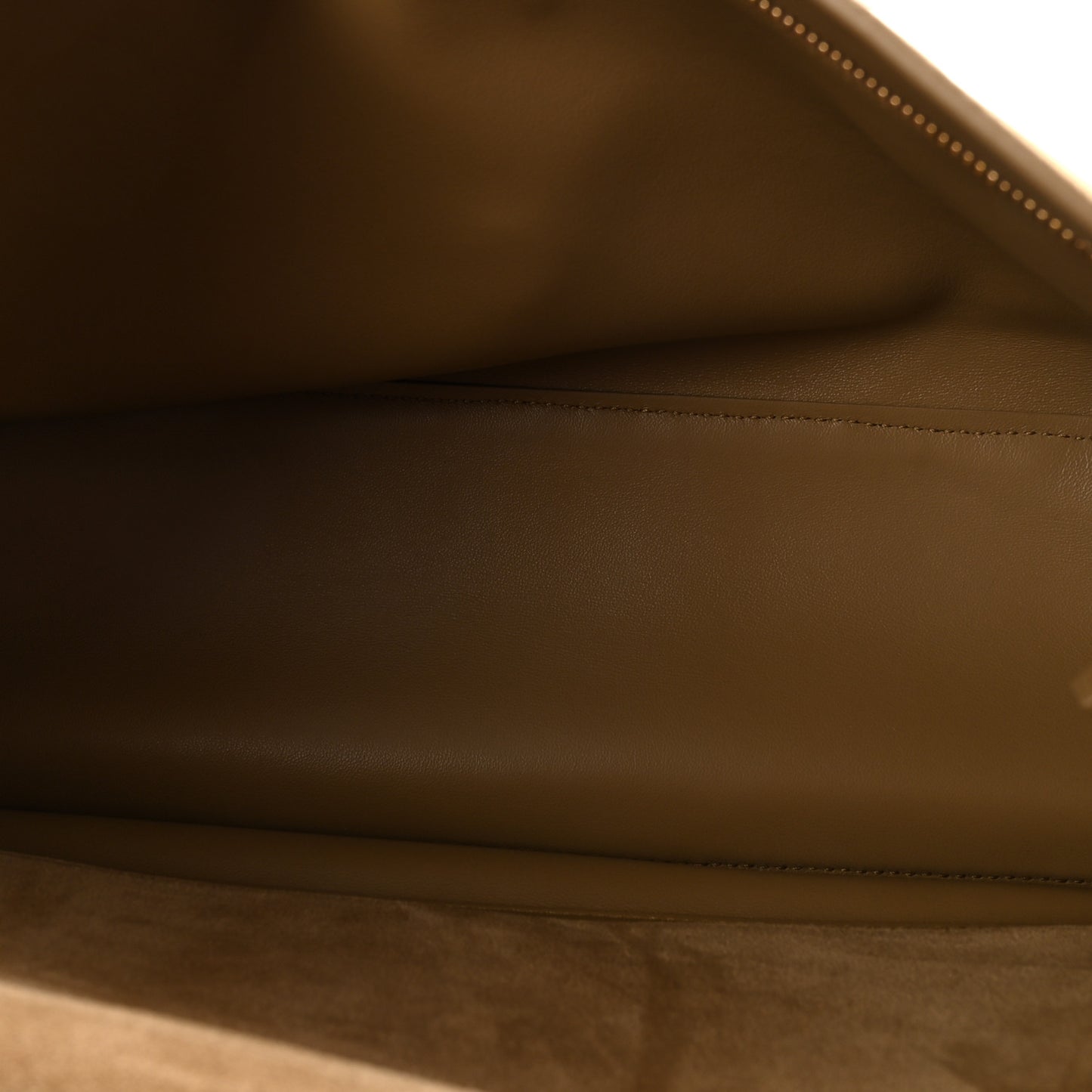 Suede Calfskin Small Souplissimo Maxi Flap Dark Beige