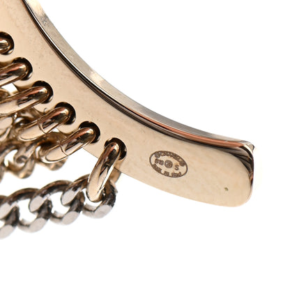 Chanel Chain CC Hoop Earrings Gold 4 of 4