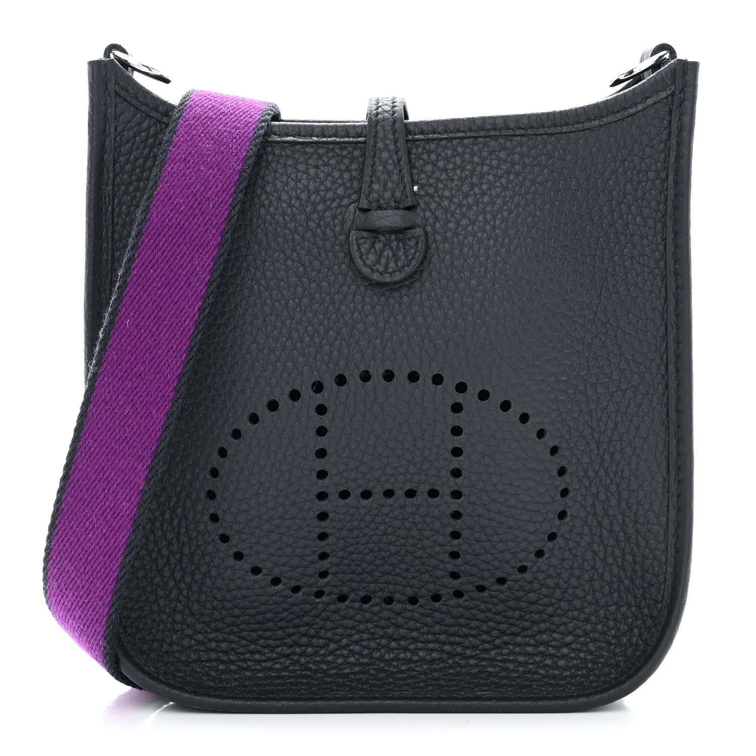 Hermes Taurillon Clemence Amazone Evelyne TPM Bleu Obscur Ultraviolet 1 of 10