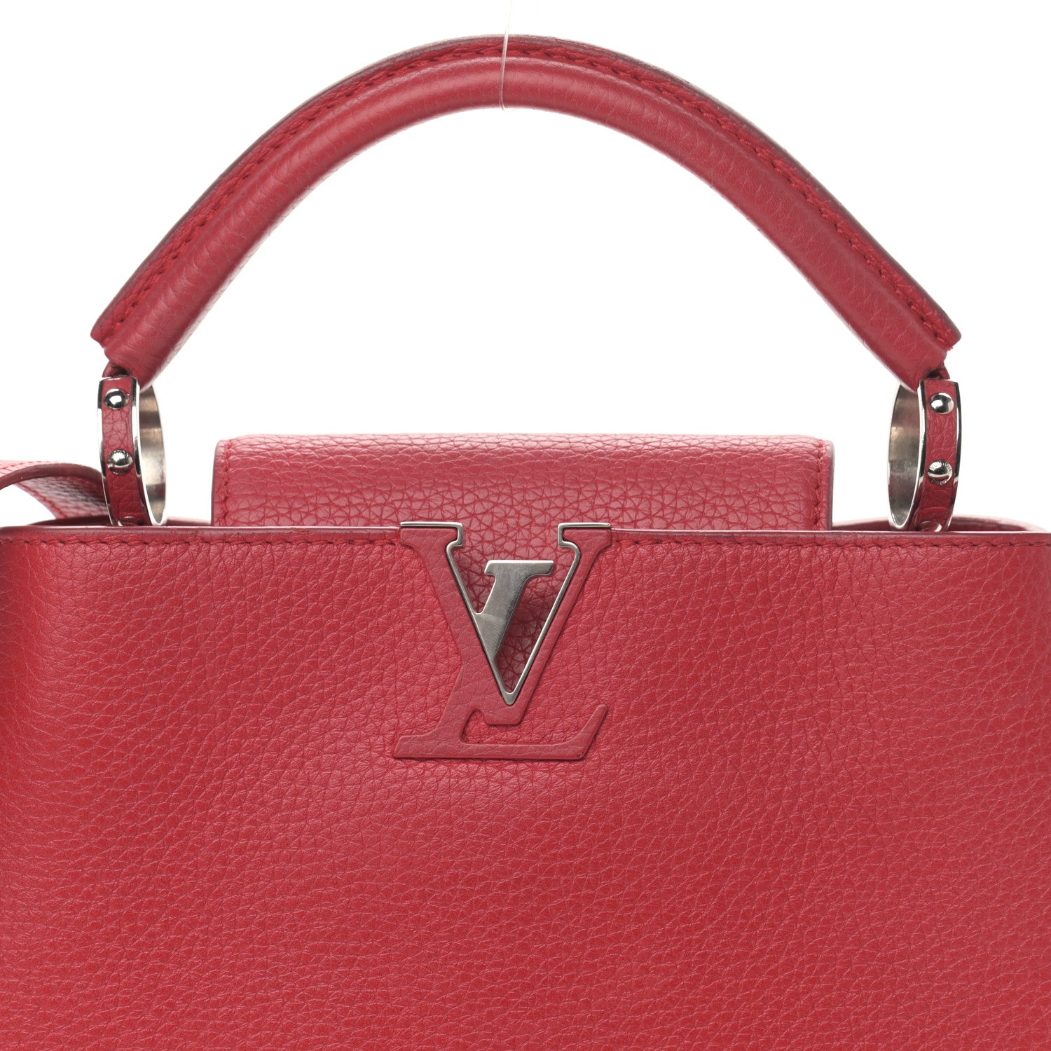 Louis Vuitton Taurillon Capucines BB Scarlet Red 6 of 14
