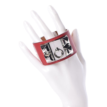 Hermes Epsom Collier de Chien CDC Bracelet S Rouge Casaque 2 of 7
