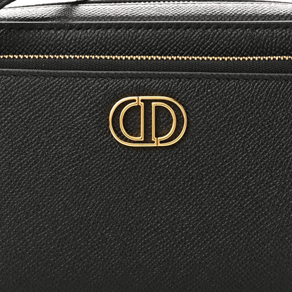 Christian Dior Grained Calfskin Caro Double Pouch Black 7 of 9