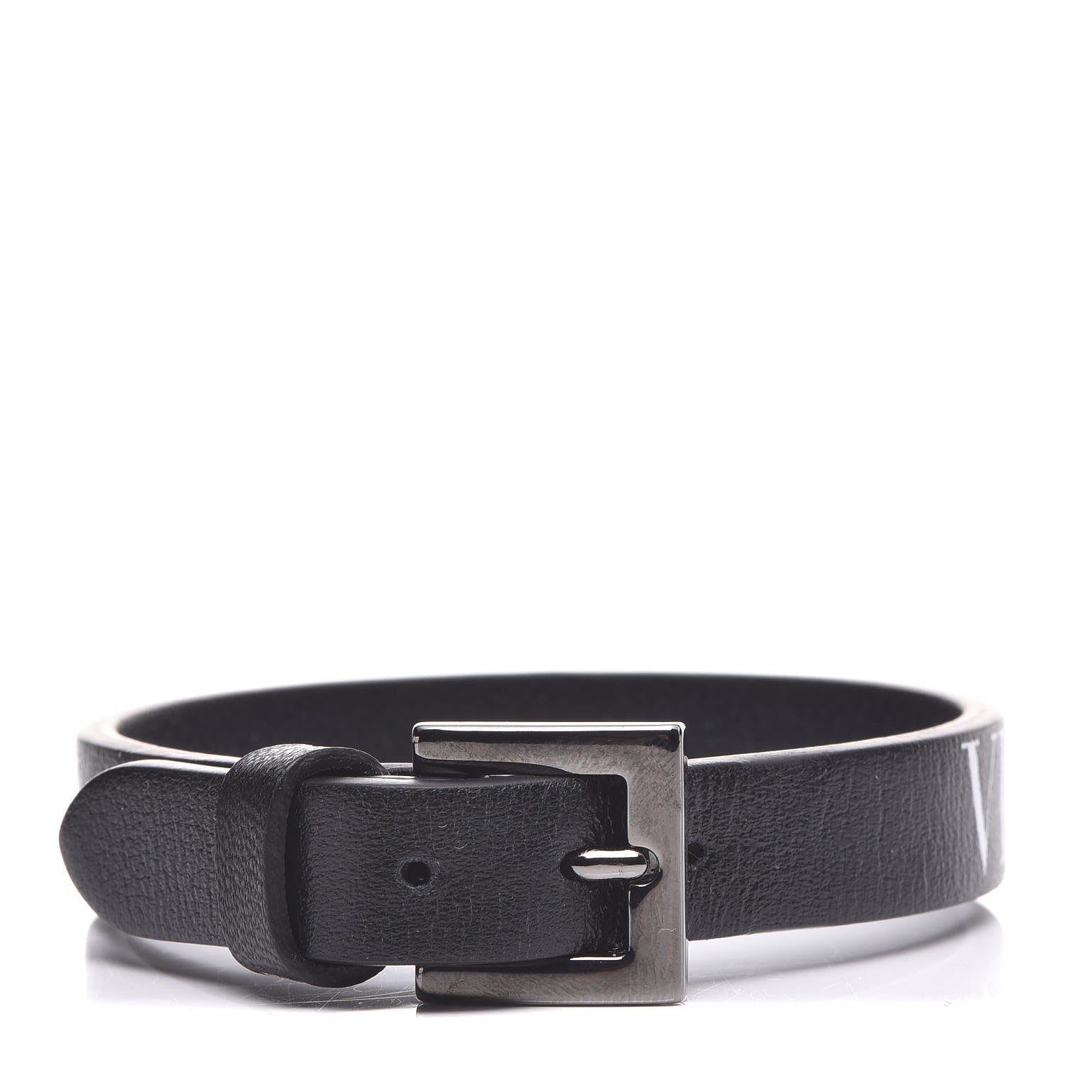 Valentino Garavani Vitello VLTN Bracelet Black 1 of 5