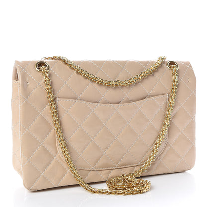 Chanel Distressed Patent Quilted 2.55 Reissue 226 Flap Beige 4 of 12