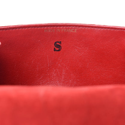 Chanel Suede Quilted Mini Square Flap Red 8 of 17