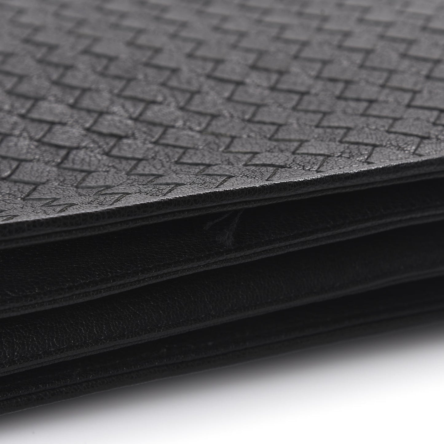 Cervo Intrecciato Document Case Black