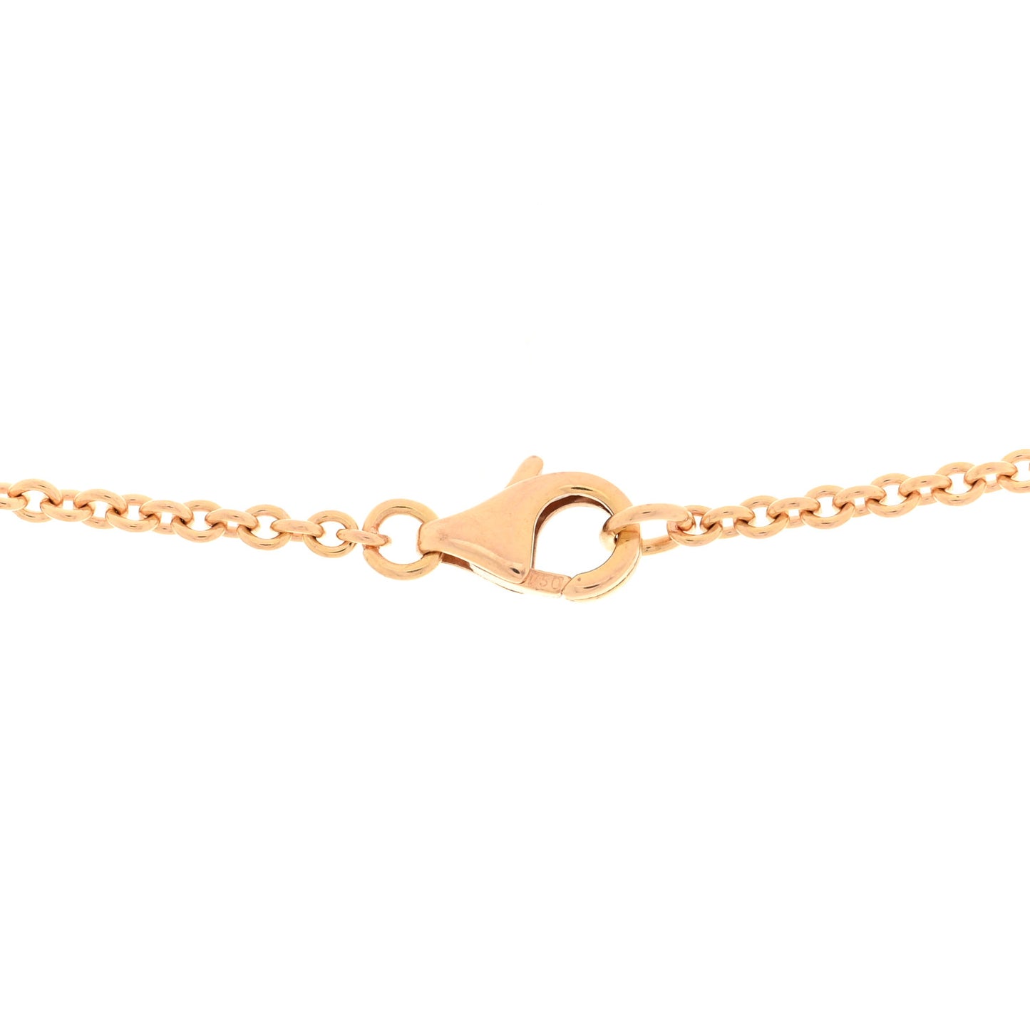 18K Pink Gold Interlocking LOVE Necklace