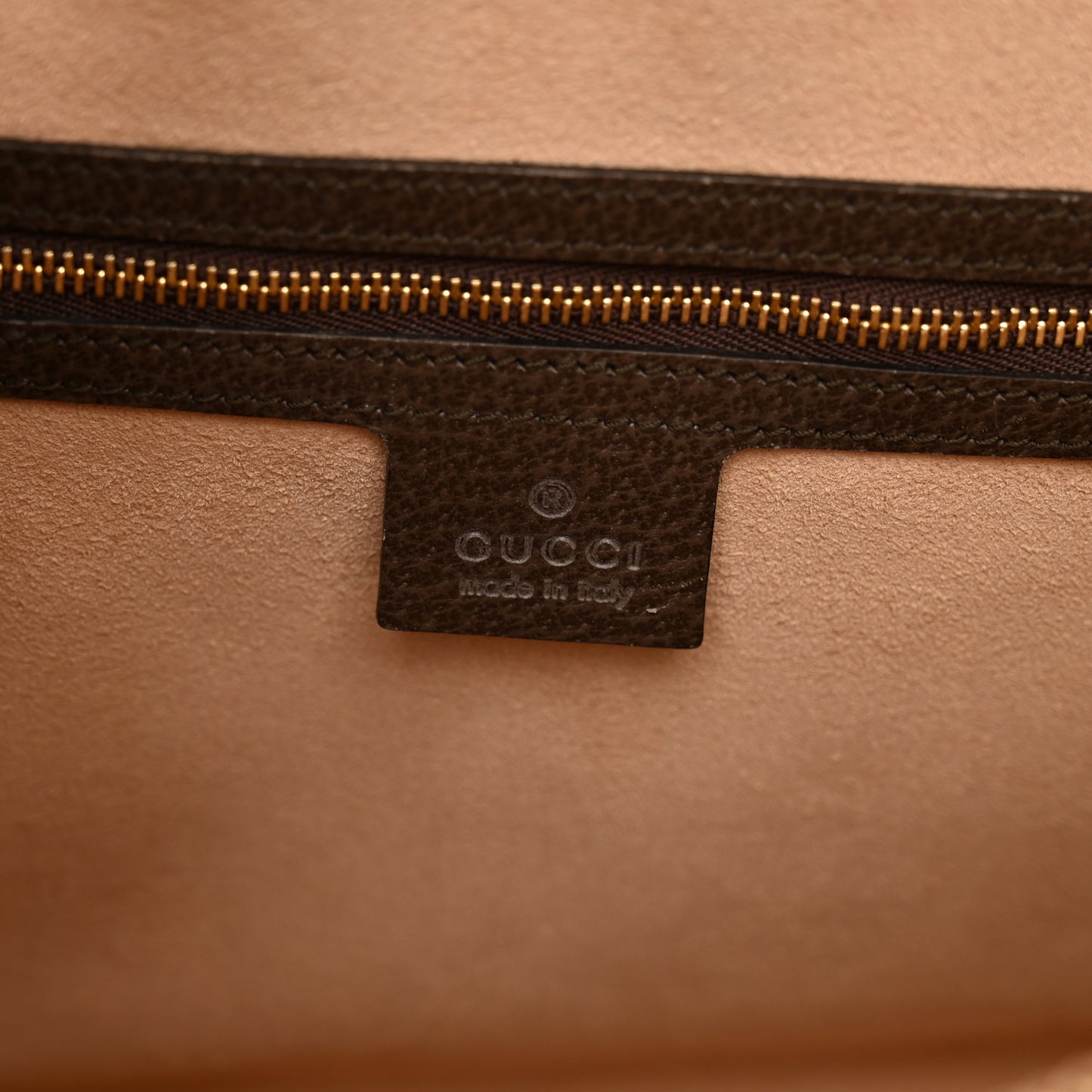 GG Supreme Monogram Web Medium Ophidia Tote Bag Brown