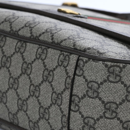 Gucci Tender GG Supreme Monogram Textured Dollar Calfskin Medium Ophidia Messenger Bag Beige Ebony New Acero 10 of 11