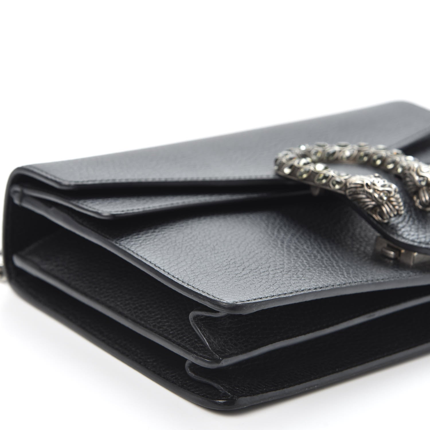 Gucci Pebbled Calfskin Small Dionysus Shoulder Bag Black 5 of 9