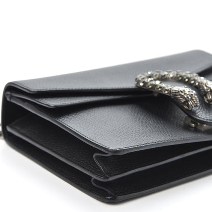 Gucci Pebbled Calfskin Small Dionysus Shoulder Bag Black 5 of 9