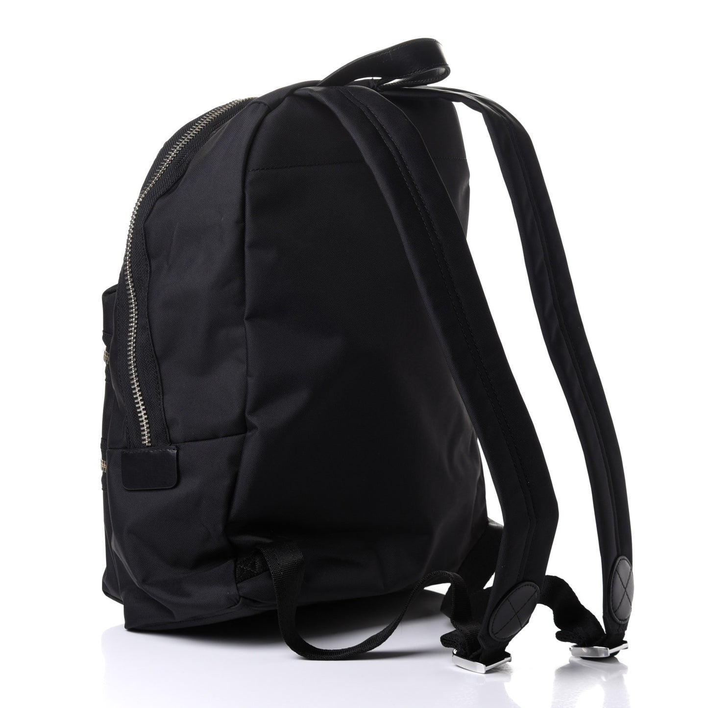 Nylon Biker Backpack Black