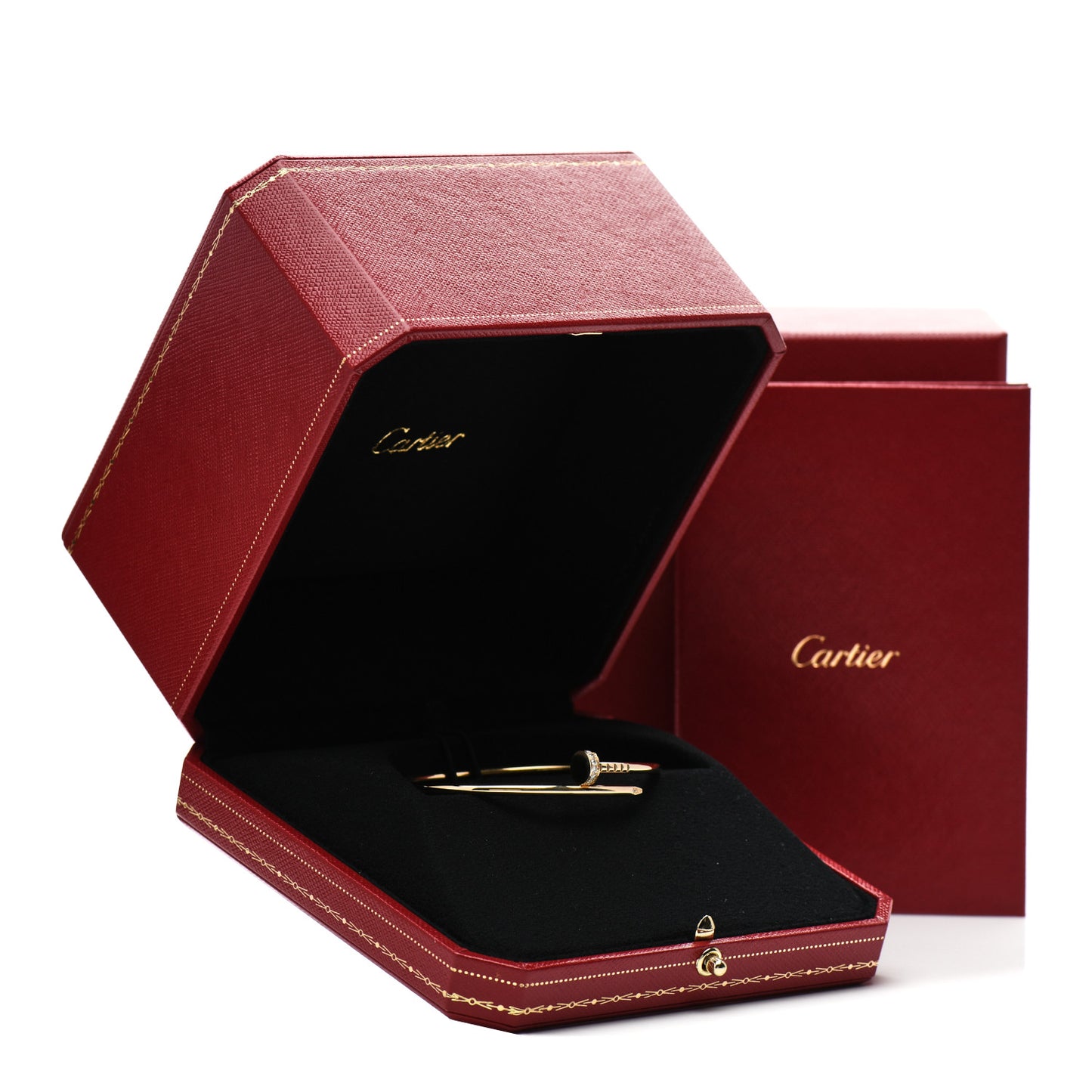 18K Yellow Gold Diamond Small Juste Un Clou Bracelet 17