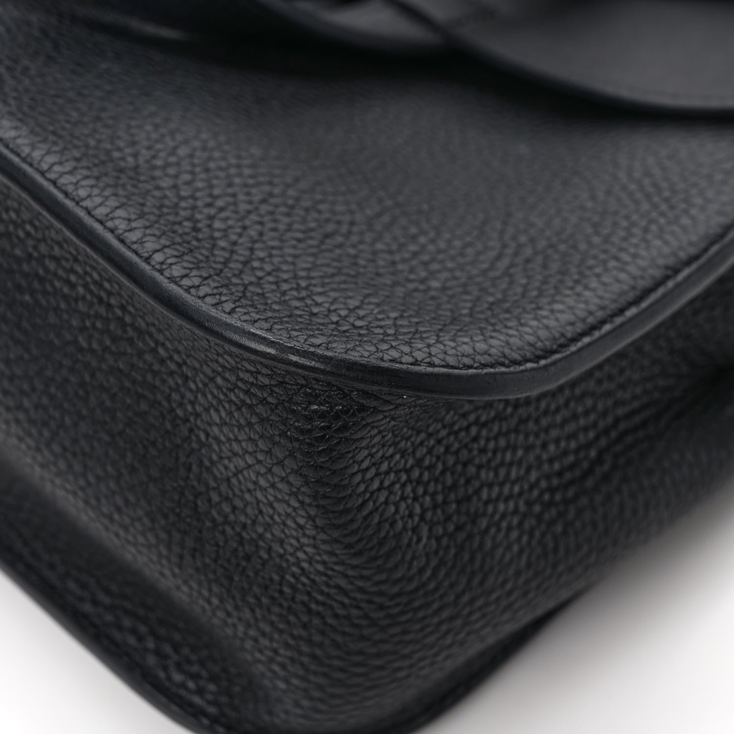 Hermes Taurillon Clemence Halzan 31 GM Black 11 of 12