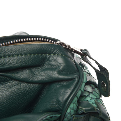 Chloe Python Silverado Shoulder Bag Emerald 8 of 9