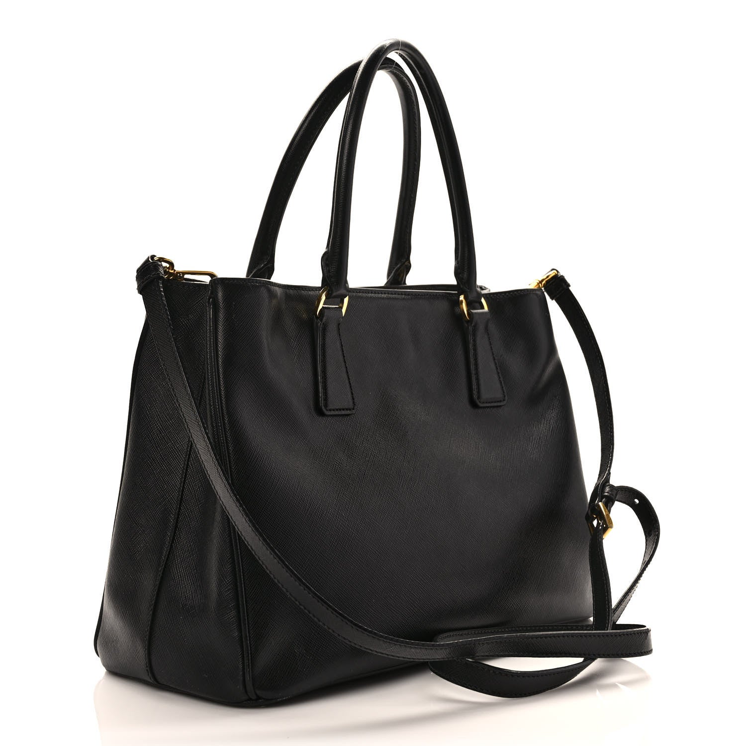 Prada Saffiano Lux Medium Tote Black 2 of 11
