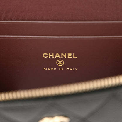 Chanel Caviar Quilted Top Handle Slim Vanity With Chain Black 6 of 12
