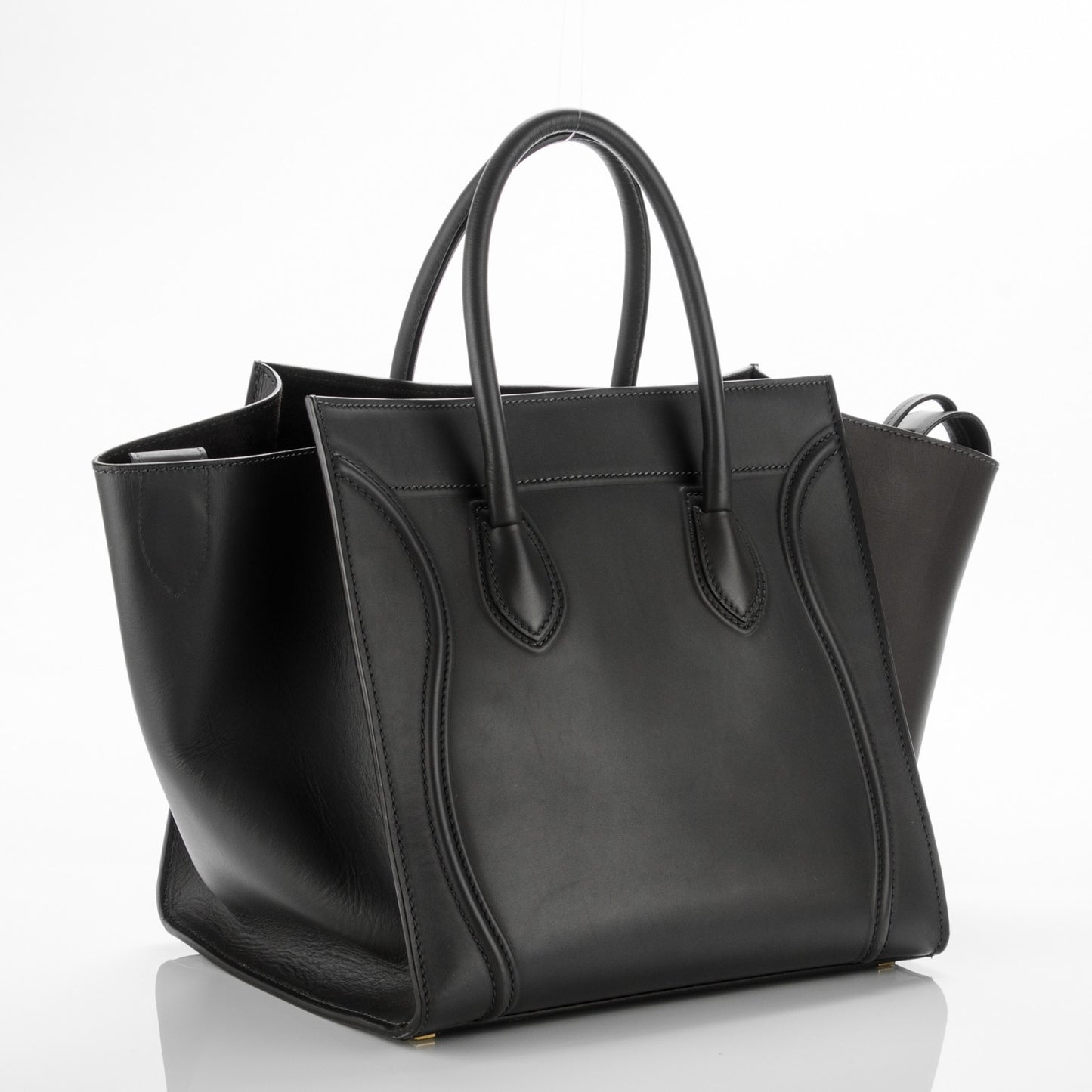 Smooth Calfskin Medium Phantom Luggage Grey
