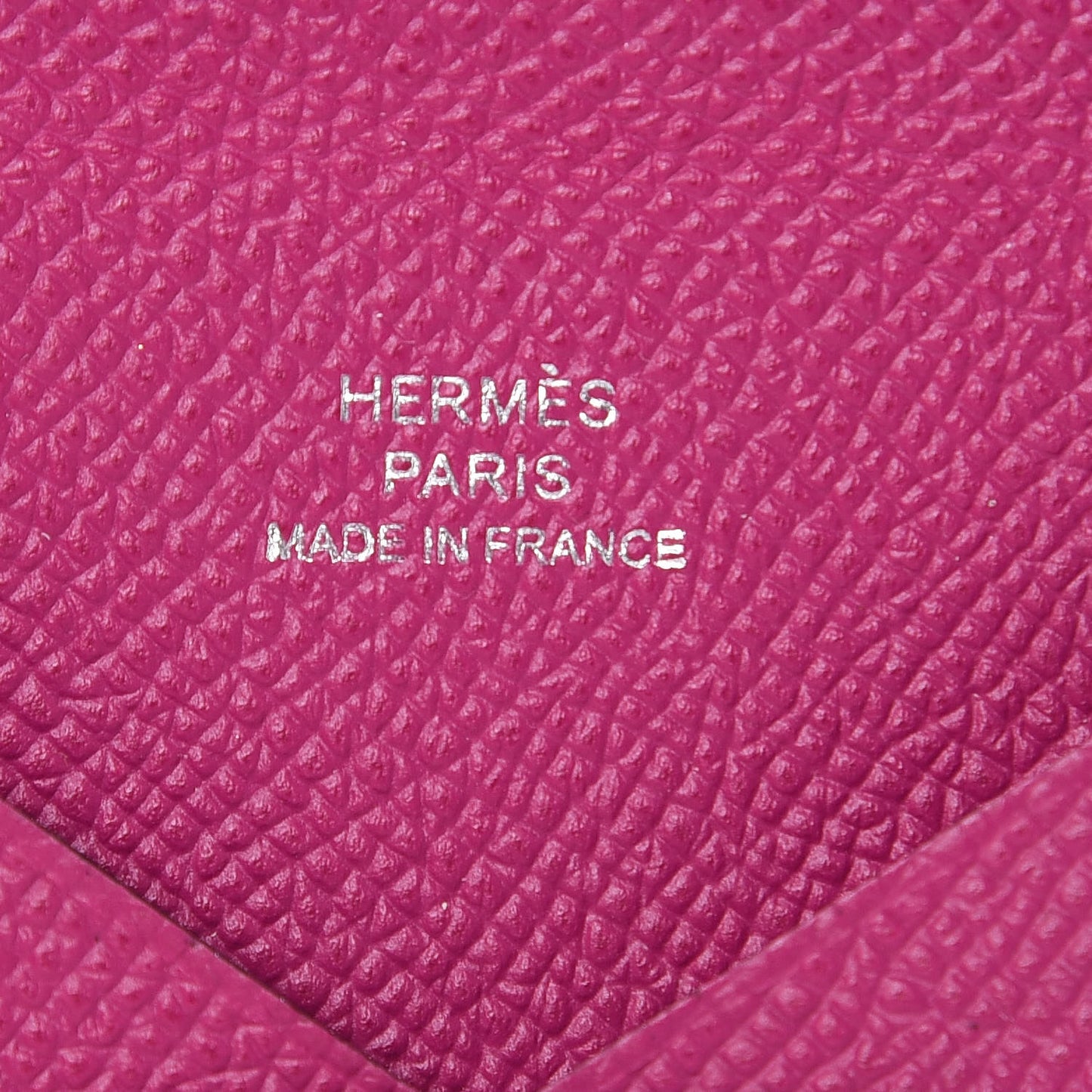 Epsom Calvi Card Case Rose Pourpre