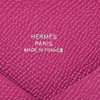 Hermes Epsom Calvi Card Case Rose Pourpre 6 of 8