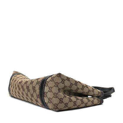 Gucci Monogram Medium New Ladies Web Tote Dark Brown 5 of 7