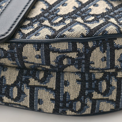 Christian Dior Oblique Saddle Bag Blue 8 of 8