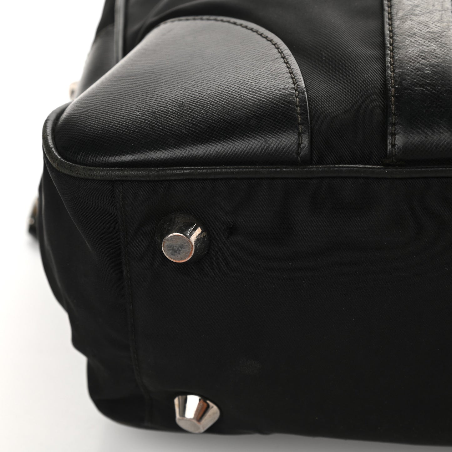 Tessuto Nylon Saffiano Briefcase Nero Black