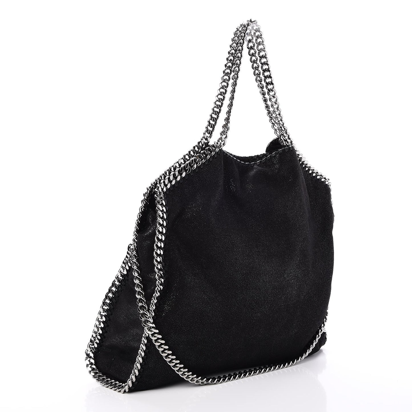 Shaggy Deer Falabella Fold Over Tote Black