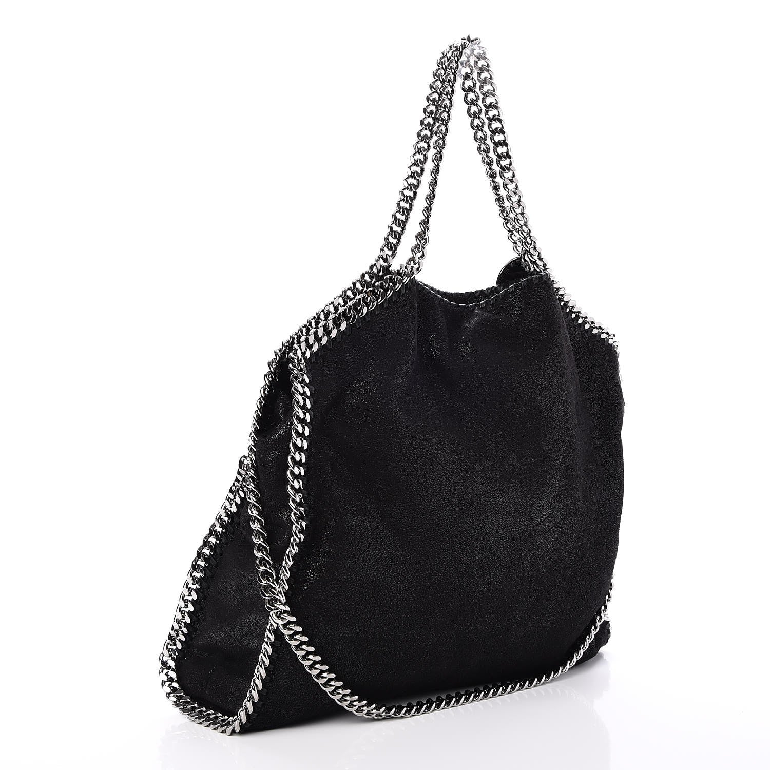 Stella McCartney Shaggy Deer Falabella Fold Over Tote Black 3 of 8