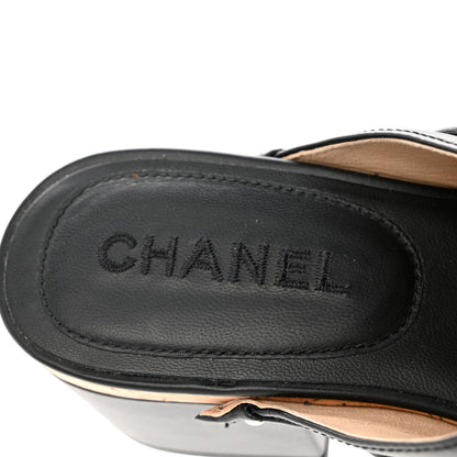 Chanel Calfskin CC Turn Lock Clogs 37 Black 7 of 9