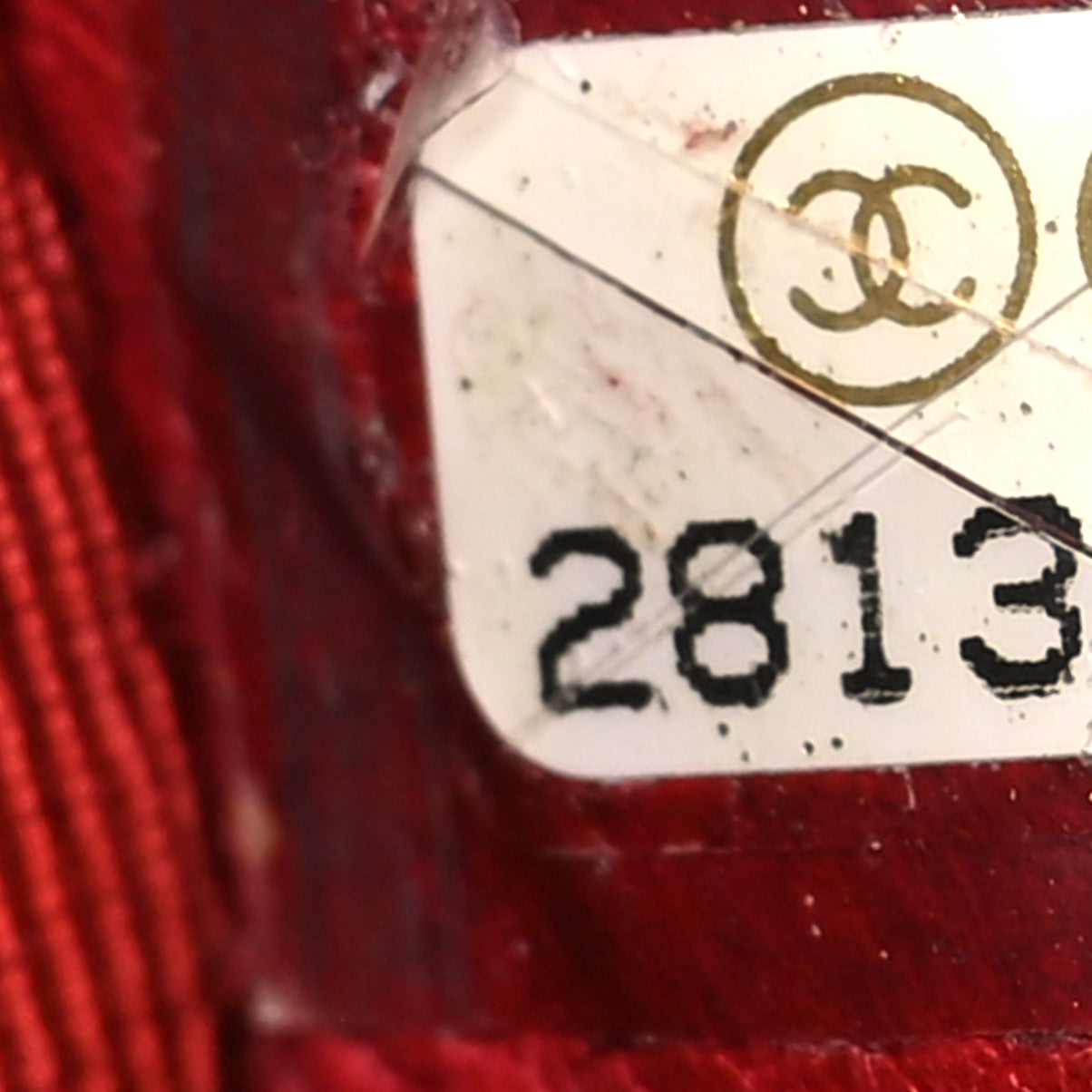 Calfskin Quilted Small Underline Flap Red
