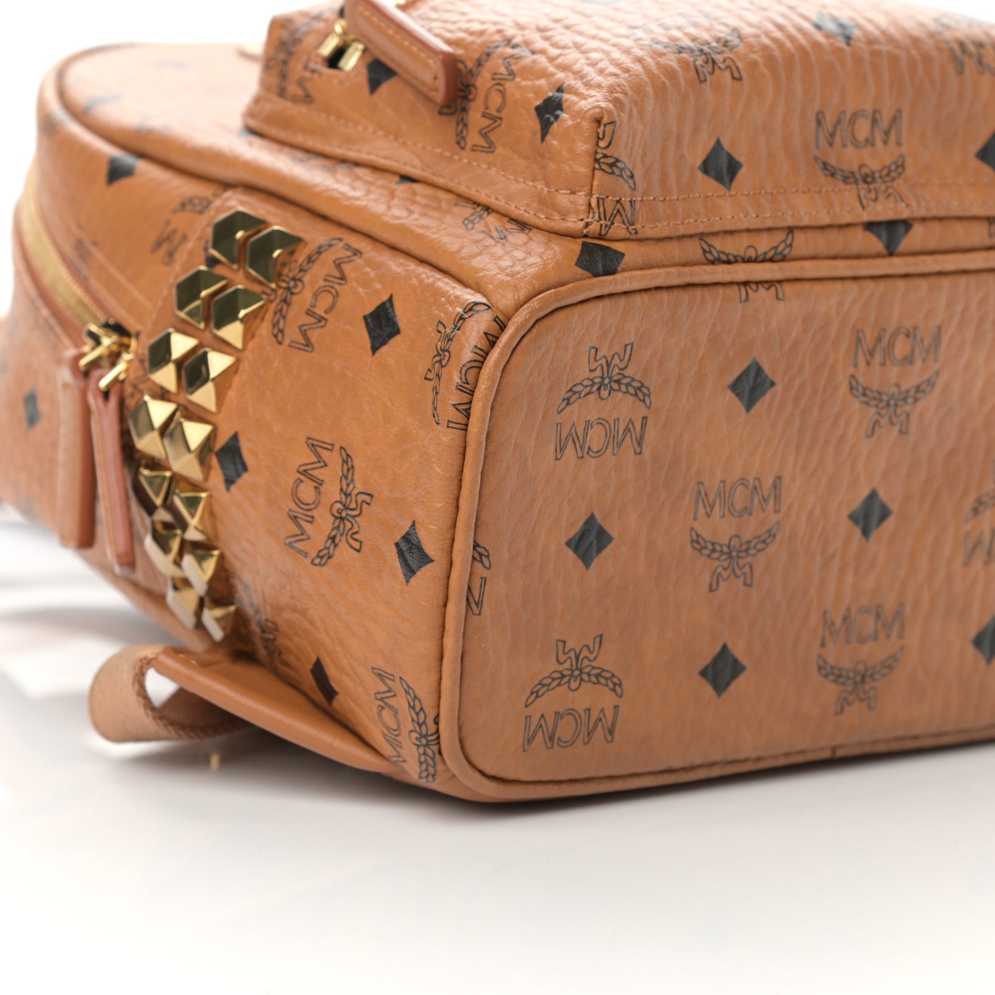 Visetos Side Stud Mini Stark Backpack Cognac