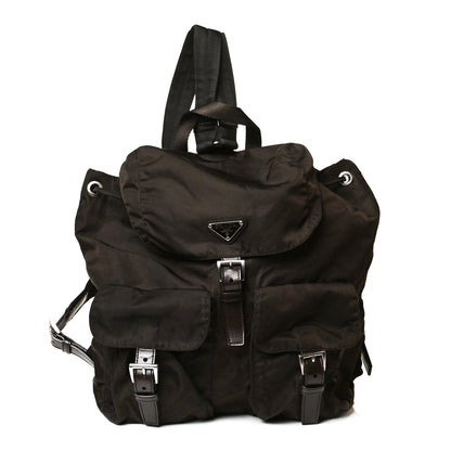 Prada Nylon Vela Medium Backpack Dark Brown 1 of 15