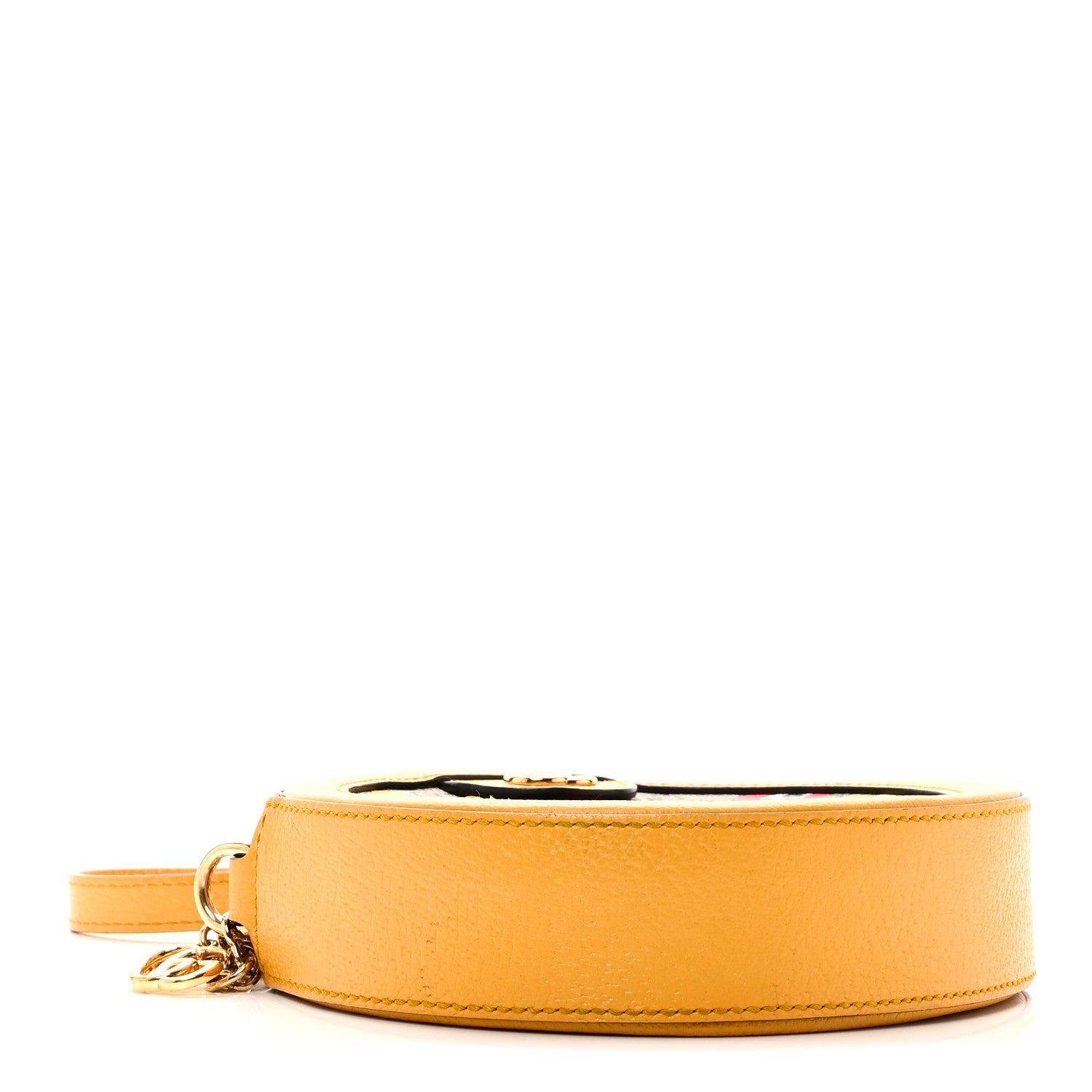 Gucci GG Supreme Monogram Flora Web Mini Ophidia Round Shoulder Bag Beige Multicolor Crop 4 of 10